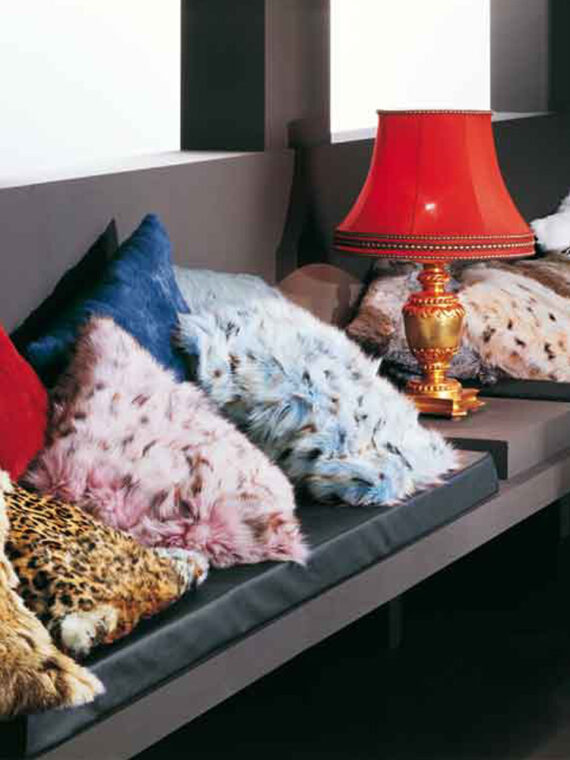 Cuscini in pelliccia